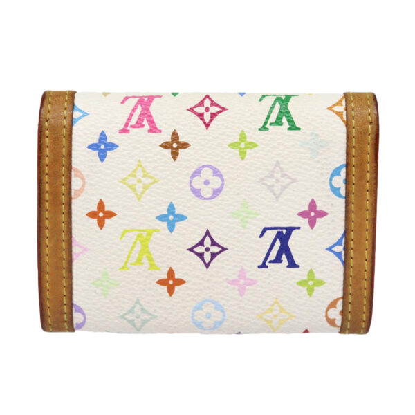 Louis Vuitton Porte Monnaie Plat  Canvas Wallet - Image 2
