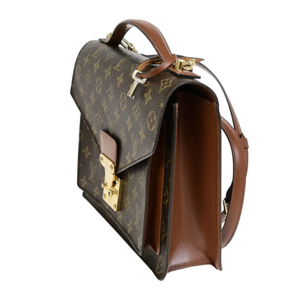 Louis Vuitton Monceau  Canvas Shoulder Bag - Image 3