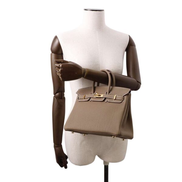 HERMES Birkin Etoupe Togo Leather Size 25 - Image 3