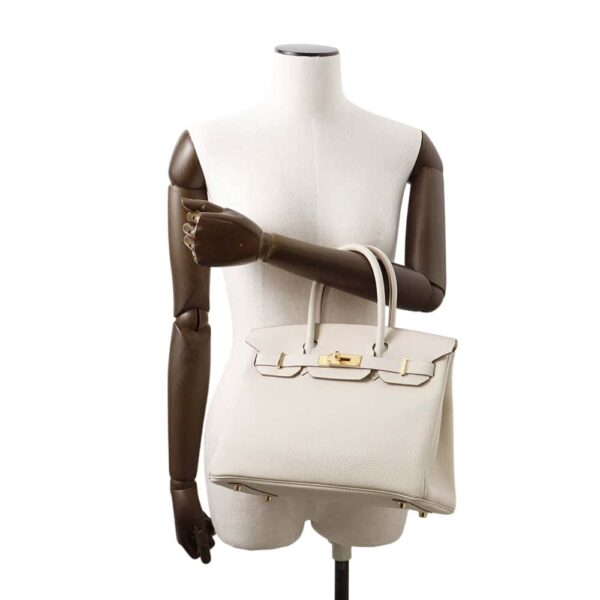 HERMES Birkin Craie Togo Leather Size 30 - Image 3