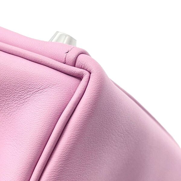HERMES Kelly Retourne Mauve Sylvestre Swift Leather Size 25 - Image 5