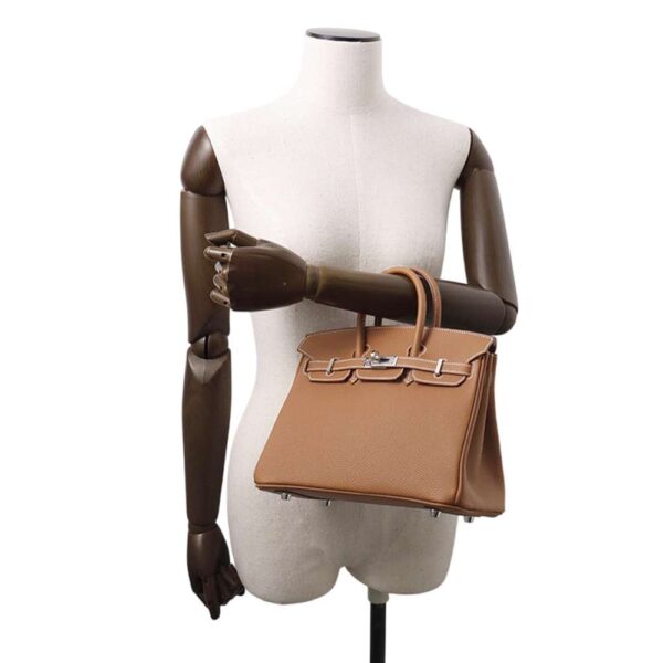 HERMES Birkin Gold Togo Leather Size 25 - Image 3