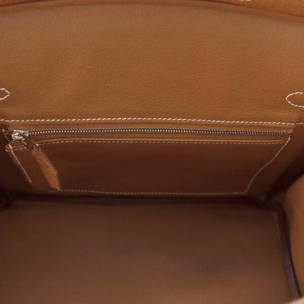 HERMES Birkin Gold Togo Leather Size 25 - Image 5