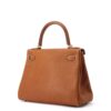 HERMES Kelly Retourne Fauve Barenia Leather Fauve Size 28