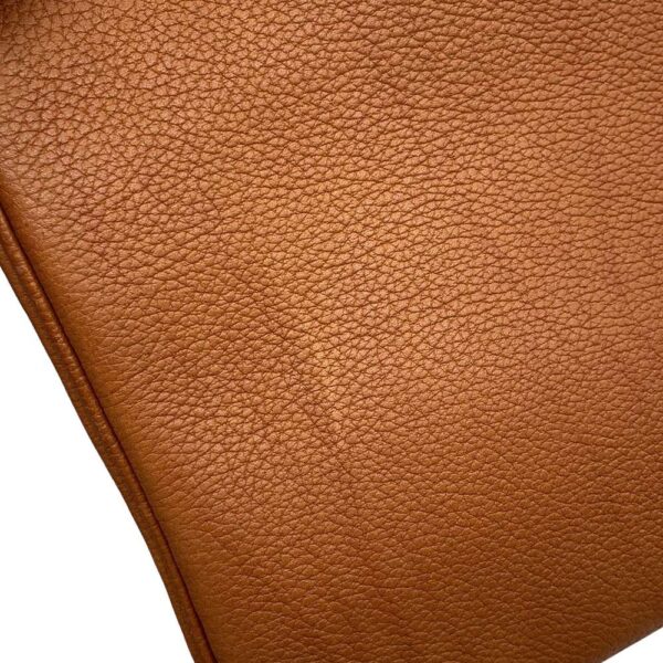 HERMES Kelly Retourne Fauve Barenia Leather Fauve Size 28 - Image 8