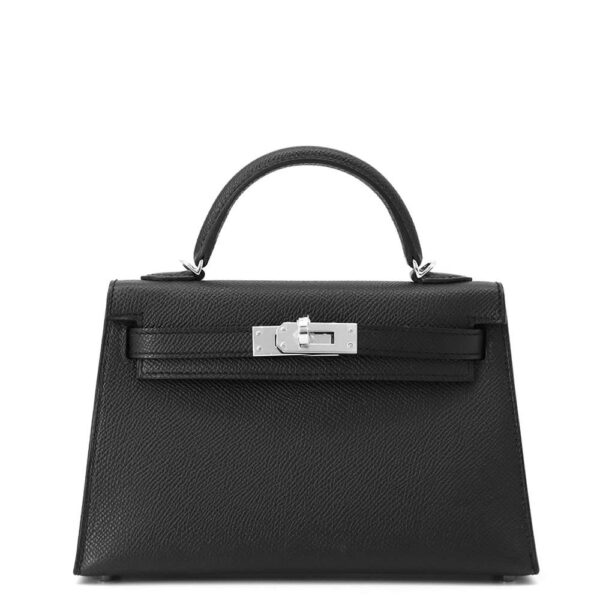 HERMES Mini kelly do Black Epsom - Image 6
