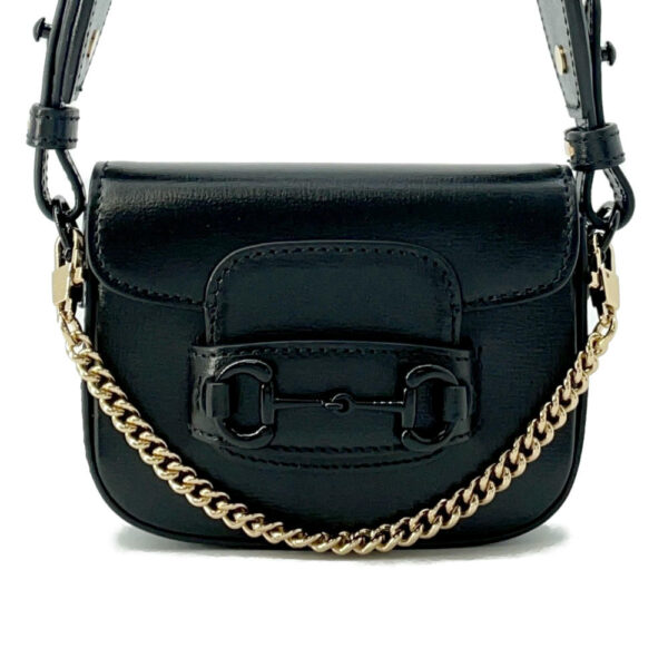 GUCCI Horsebit 1955 2WAYShoulder Bag Black726863 Leather - Image 11