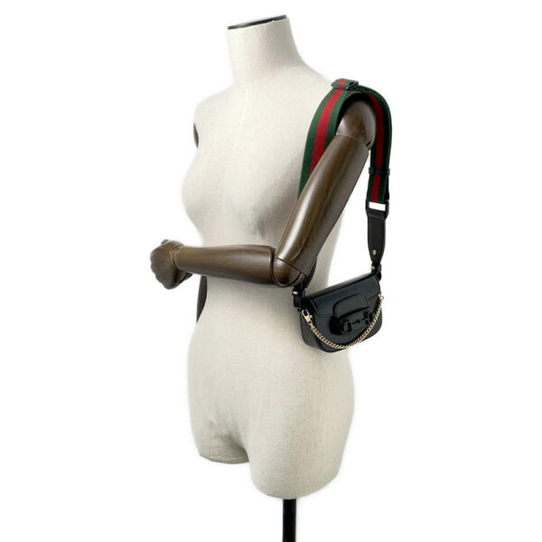 GUCCI Horsebit 1955 2WAYShoulder Bag Black726863 Leather - Image 3