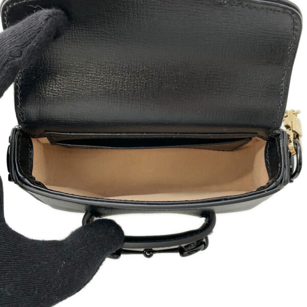 GUCCI Horsebit 1955 2WAYShoulder Bag Black726863 Leather - Image 5