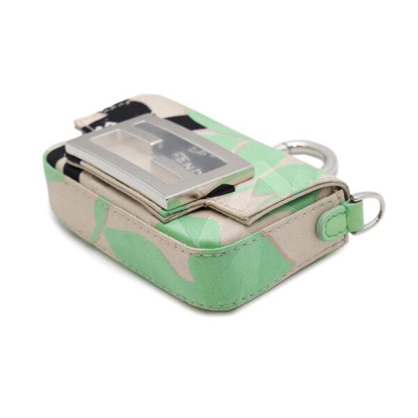 FENDI Nano Bucket Bag Charm Beige/Green7AR996 Satin
