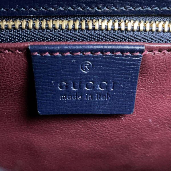 GUCCI Horsebit 1955 Navy/Multicolor602204 Velour Leather - Image 14