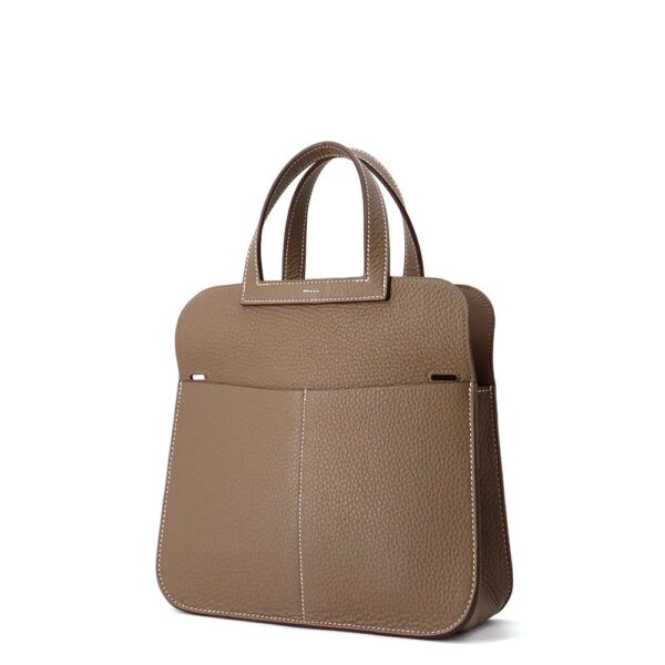 HERMES Halzan Etoupe Taurillon Clemence Size 25