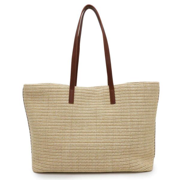 SAINT LAURENT PARIS Shopping tote Beige/Brown490793 Raffia Leather - Image 17
