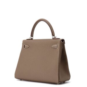 HERMES Kelly Retourne Etoupe Togo Leather Size 25