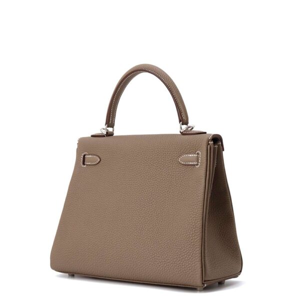 HERMES Kelly Retourne Etoupe Togo Leather Size 25