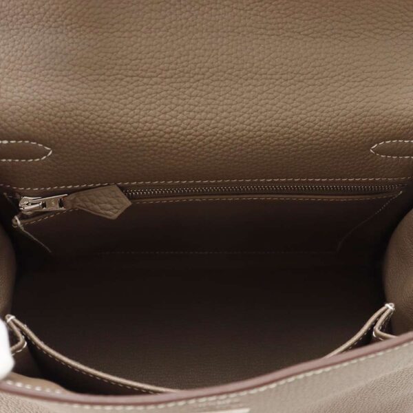 HERMES Kelly Retourne Etoupe Togo Leather Size 25 - Image 5