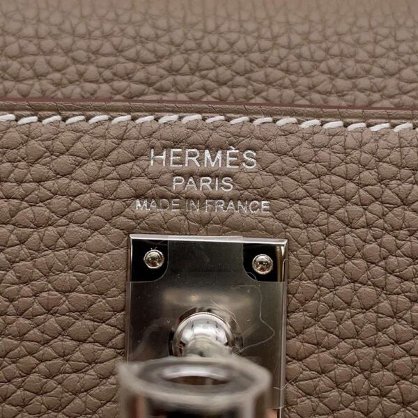 HERMES Kelly Retourne Etoupe Togo Leather Size 25 - Image 6