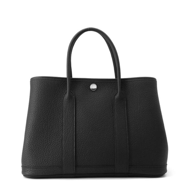 HERMES Garden Party Black Negonda Leather Size TPM - Image 7