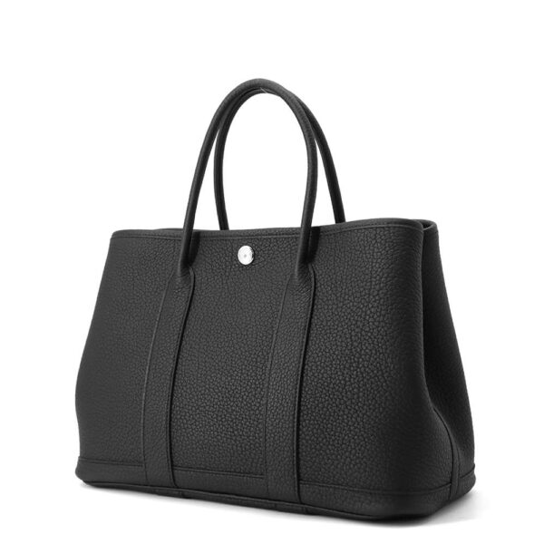 HERMES Garden Party Black Negonda Leather Size TPM