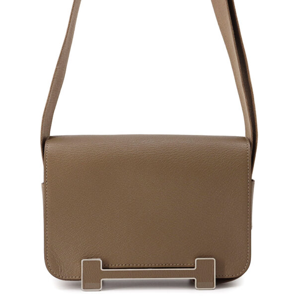HERMES Geta Etoupe Chevre Myzore Goatskin - Image 8