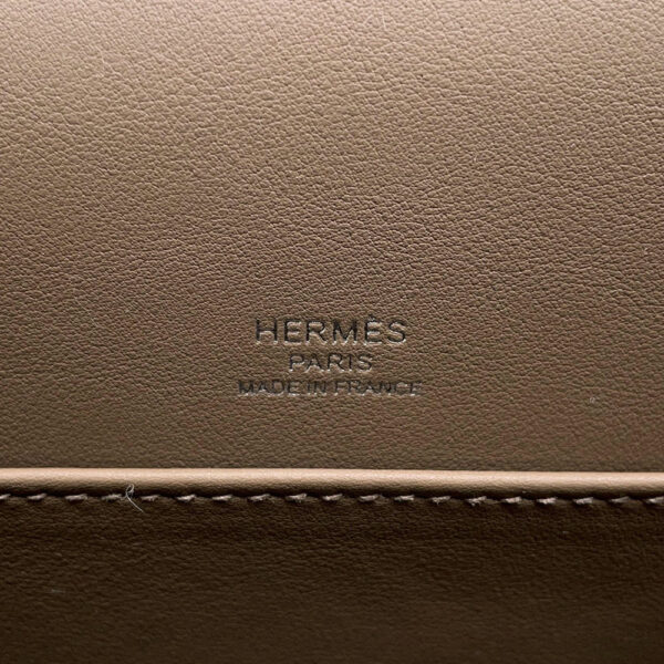 HERMES Geta Etoupe Chevre Myzore Goatskin - Image 6