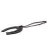 HERMES Paddock Cheval Horseshoe Bag Charm Ebene/Rouge H Swift Leather