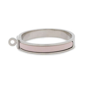 HERMES Mini ClicKelly Bracelet Size PM Rose Kander Metal Enamel