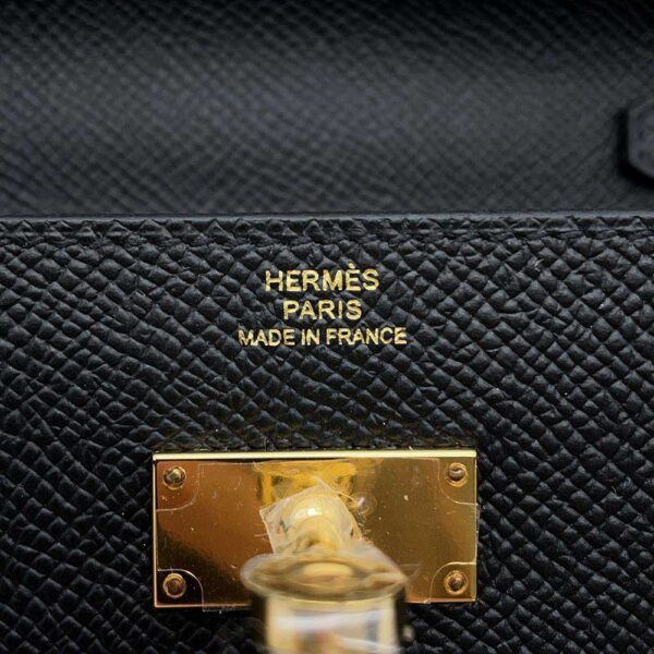HERMES Kelly wallet long to go Black Epsom - Image 10