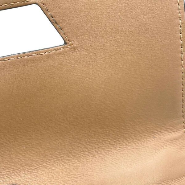 LOEWE Barcelona Shoulder Bag Beige Leather Size Mini - Image 9
