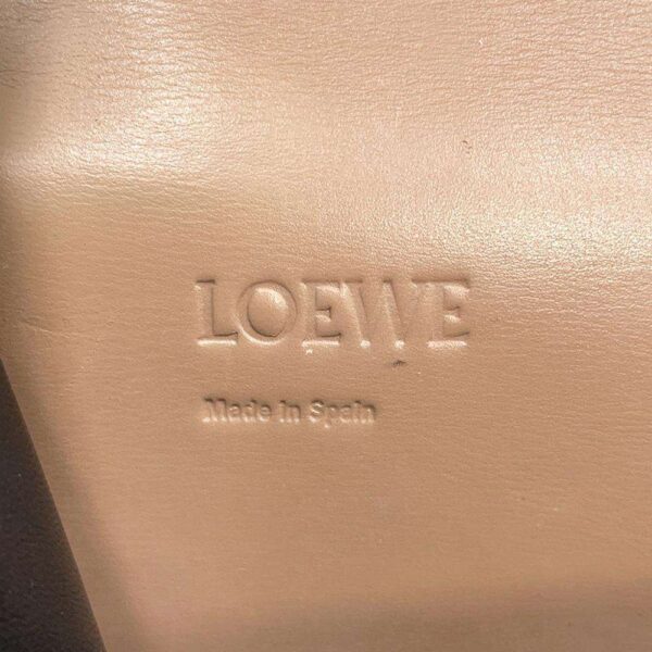 LOEWE Barcelona Shoulder Bag Beige Leather Size Mini - Image 15