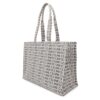 CELINE Triomphe Kabatais White/Tan196762 Canvas Leather Size Large