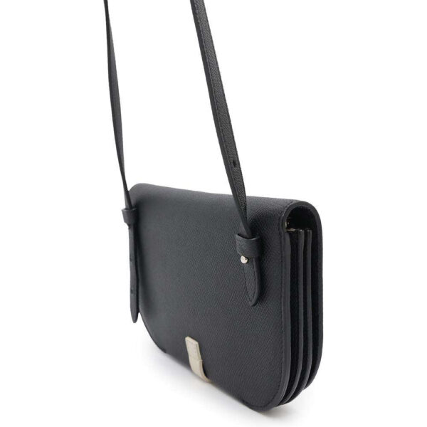 CELINE Clutch on Shoulder Wallet Black/Ivory Leather