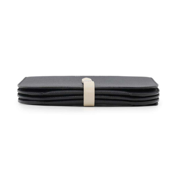CELINE Clutch on Shoulder Wallet Black/Ivory Leather - Image 2
