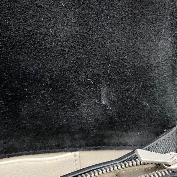 CELINE Clutch on Shoulder Wallet Black/Ivory Leather - Image 6