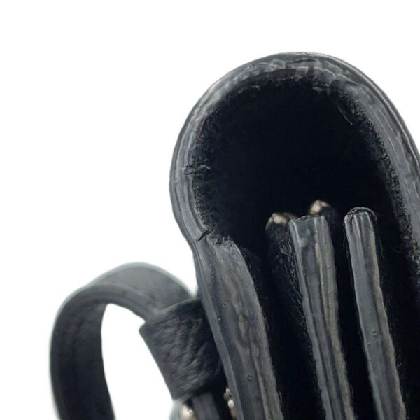 CELINE Clutch on Shoulder Wallet Black/Ivory Leather - Image 9
