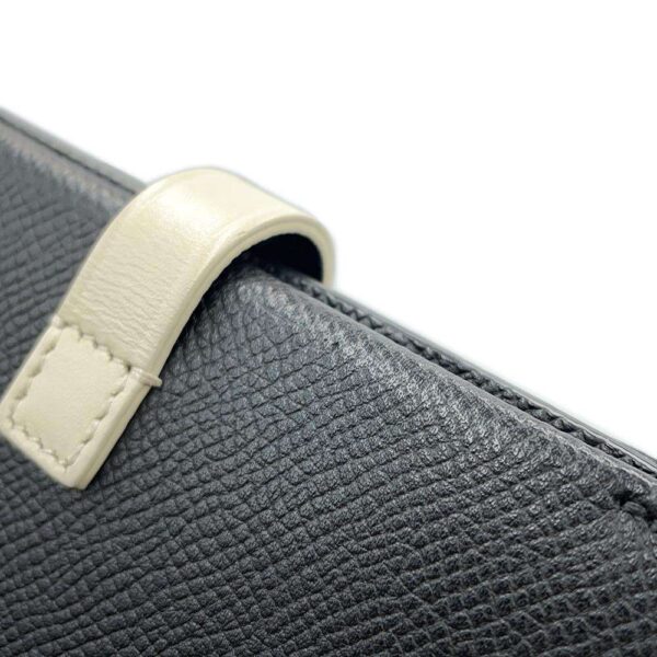 CELINE Clutch on Shoulder Wallet Black/Ivory Leather - Image 12