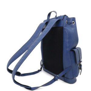 GUCCI GG Embossed Backpack Blue625770 Leather
