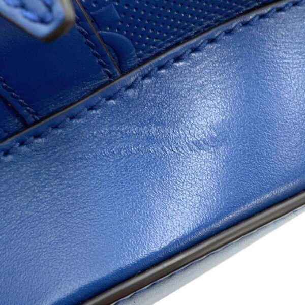 GUCCI GG Embossed Backpack Blue625770 Leather - Image 5