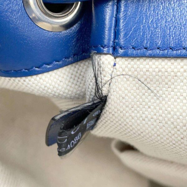 GUCCI GG Embossed Backpack Blue625770 Leather - Image 11