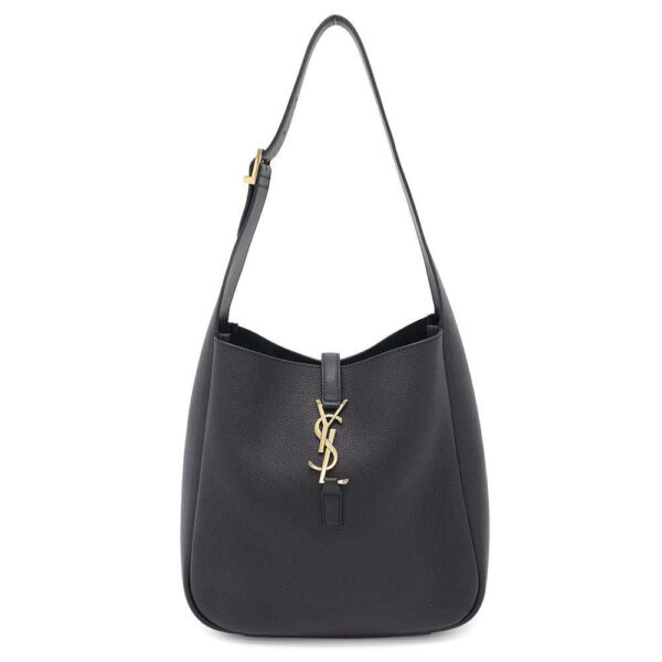 SAINT LAURENT PARIS LE 5 A 7 Soft Shoulder Bag Black713938 Leather Size Small - Image 14