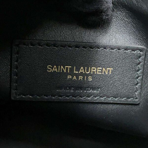 SAINT LAURENT PARIS LE 5 A 7 Soft Shoulder Bag Black713938 Leather Size Small - Image 12