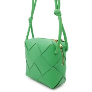 Bottega Veneta Mini Cassette Camera Bag Shoulder Bag Parakeet701915 Lambskin