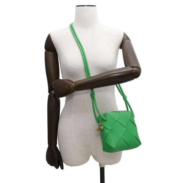 Bottega Veneta Mini Cassette Camera Bag Shoulder Bag Parakeet701915 Lambskin - Image 3