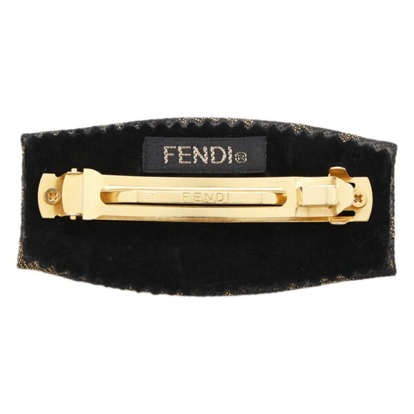 FENDI Zucca Pattern Barrette Brown Canvas - Image 2