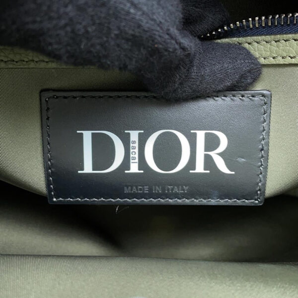 Dior sacai Collaboration 2WAY Saddle Bag Khaki/Black1ADSH198USF Nylon Leather - Image 10