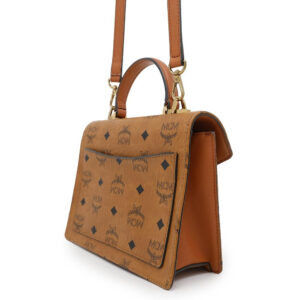 MCM Tracy Visetos Monogram 2WAYBag BrownMWE8APA69CO001 PVC Coated Canvas Leather Size Small