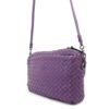 Bottega Veneta INTRECCIATO Shoulder Bag Purple Leather