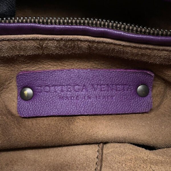 Bottega Veneta INTRECCIATO Shoulder Bag Purple Leather - Image 11