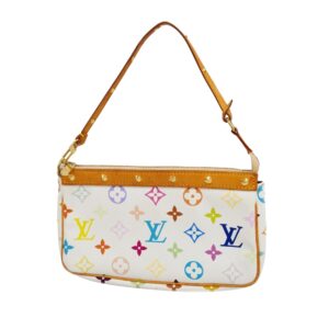 Louis Vuitton Pochette Accessoire  Canvas Clutch Bag