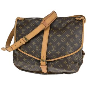 Louis Vuitton Saumur 35  Canvas Shoulder Bag